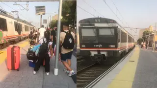Una aver&iacute;a en un tren regional de Renfe ha dejado a m&aacute;s de medio centenar de personas atrapadas en Gallur (Zaragoza).