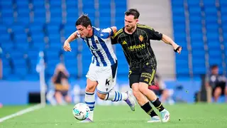 Moyano fue titular en el estreno del Real Zaragoza. Foto: LaLiga