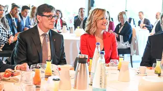 Salvador Illa y Pilar Alegr&iacute;a. Foto: PSOE