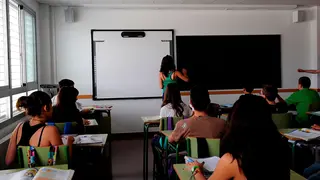 profesores alumnos estudiantes clase
