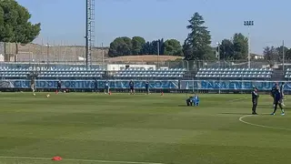 Kosa ha saltado al c&eacute;sped de la Ciudad Deportiva del Real Zaragoza este martes. Foto: M.G.