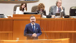 Ferm&iacute;n Civiac en su intervenci&oacute;n del jueves. Foto: Cortes de Arag&oacute;n