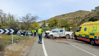 El accidente se ha producido a las 12.30 horas. Foto: Guardia Civil Teruel