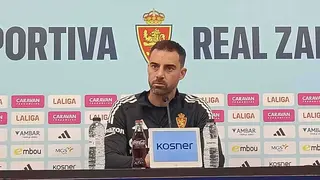 El entrenador del Real Zaragoza, Rub&eacute;n Sell&eacute;s, analiza que el equipo tiene margen de mejora. Foto: M.G.