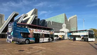 Estas son las tiernas pinturas de la artista Eva Armis&eacute;n que han quedado plasmadas en uno de los tres nuevos autobuses tur&iacute;sticos