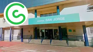 hospital de san jorge huesca y logo asociacion contra el cancer