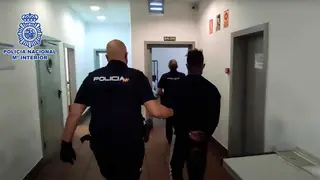 Uno de los siete acusados de la Manada de Zaragoza, cuando fue detenido bajo el marco de un operativo policial contra bandas latinas en la capital aragonesa. Fuente: Polic&iacute;a Nacional