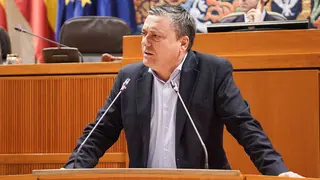 Sab&eacute;s interviene en el Pleno. Foto: Cortes de Arag&oacute;n
