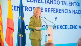 Alegr&iacute;a, este viernes durante un acto en Zaragoza. Foto: Ministerio de Educaci&oacute;n