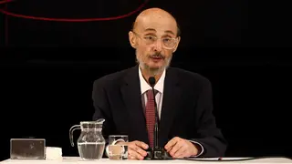 Javier Lamb&aacute;n ante los medios por &uacute;ltima vez, el 10 de julio. Foto: Pilar &Aacute;lvarez