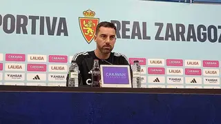 Sell&eacute;s comparece antes del Real Zaragoza - Real Sociedad B. Foto: M.G.