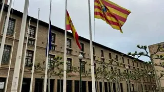 Ondear&aacute;n las banderas a media asta en el Gobierno de Arag&oacute;n | Foto: DGA