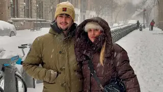 Paula y Nil, durante su viaje a Nueva York. Imagen cedida.