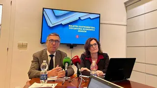 Presentaci&oacute;n del bolet&iacute;n de Coyuntura Econ&oacute;mica este viernes en el Colegio de Economistas. Foto: E.P.