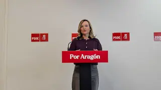 Alegr&iacute;a compareciendo tras la Ejecutiva regional | Foto: Arag&oacute;n Press