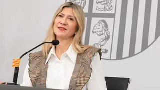 Mar Vaquero, este mi&eacute;rcoles, en Consejo de Gobierno. Foto: DGA/ Fabi&aacute;n Sim&oacute;n