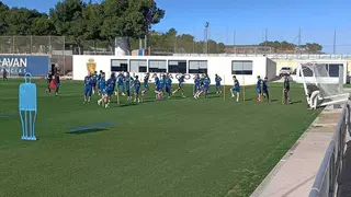 El Real Zaragoza entrena este jueves con numerosas bajas. Foto: M.G.