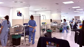Imagen de la actual UCI pedi&aacute;trica del Hospital Infantil Miguel Servet de Zaragoza. En otra zona del hospital comienza una obra para acoger la futura unidad que sustituir&aacute; la actualGobierno de Arag&oacute;n