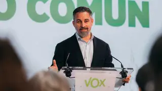 Santiago Abascal en rueda de prensa. Foto: Vox