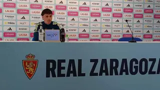 Pinilla ha comparecido este mi&eacute;rcoles como portavoz del Real Zaragoza. Foto: M.G.