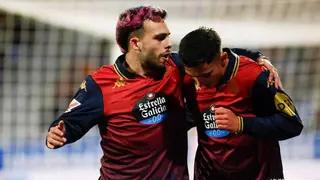 Mella, baja segura, y Yeremay, seria duda, en la ida del D&eacute;por contra el Real Zaragoza. Foto: LaLiga