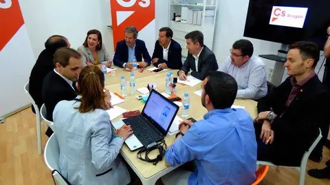 El comit&eacute; electoral de Ciudadanos se ha reunido este lunes