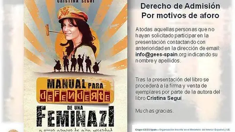 La presentaci&oacute;n estaba prevista para este jueves, 28 de enero, a las 19.00 horas, en el Sal&oacute;n Principal del Gran Hotel