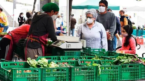Cientos de zaragozanos han podido adquirir productos ofertados en alguno de los 15 puestos habilitados