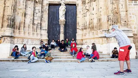La Colegiata de Caspe fue uno de los escenarios principales de la pel&iacute;cula
