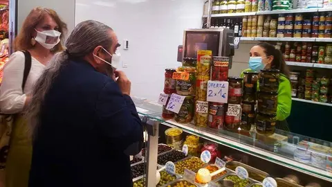 Carmen Herrarte, este viernes en el Mercado Central
