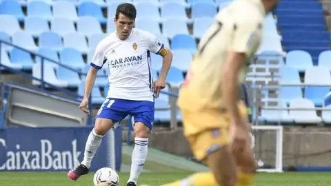 Zapater mantiene la fe en atar la salvaci&oacute;n cuanto antes. Foto: Real Zaragoza