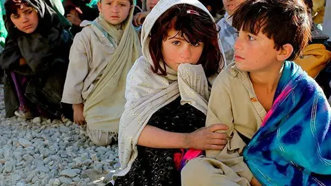 Cuatro de cada diez refugiados afganos que han llegado a Arag&oacute;n son ni&ntilde;os