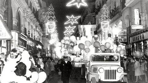Cabalgata de Reyes a su paso por la calle Alfonso I. Gerardo Sancho, 1972. Archivo Municipal de Zaragoza 4-1-88485