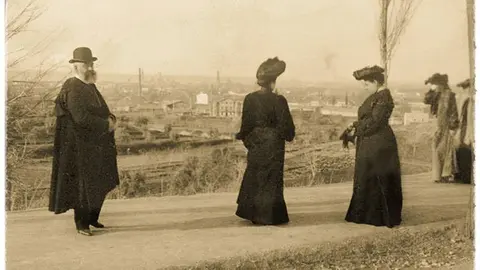 Espectaculares vistas que pod&iacute;an admirarse en un paseo por el Cabezo Cortado y alrededores del Canal Imperial. Ca. 1905. Archivo Mar&iacute;a Pilar Bernad Arilla