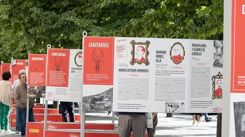 "Historia y progreso" ya se puede ver en el paseo de la Independencia. FOTO: Laura Trives