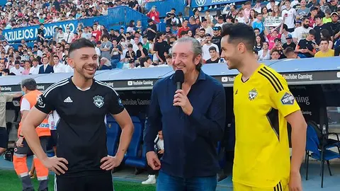DJ Mariio, Josep Pedrerol y The Grefg han formado el tridente protagonista del evento. FOTO: Real Zaragoza