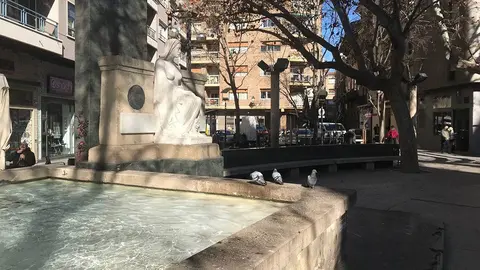 Escultura de la plaza de San Pedro Nolasco
