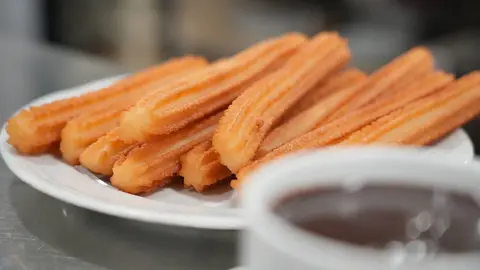 Taza de chocolate con churros