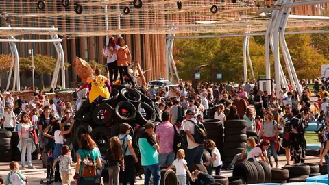 Ni&ntilde;os jugando en Expo R&iacute;o y Juego