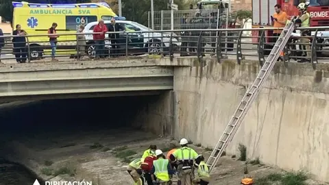 herido por un accidente laboral en Tarazona