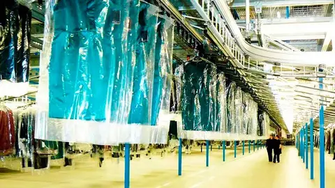 Interior de planta de Inditex en Zaragoza