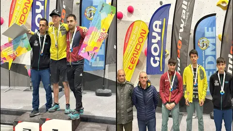 Enrique Beltr&aacute;n, a la izquierda, y Santiago Oronich, a la derecha, en el Campeonato de Espa&ntilde;a