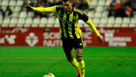 Gabi Fuentes contra el Albacete