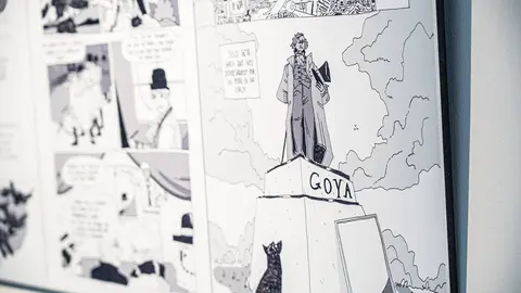 exposici&oacute;n c&oacute;mic de Goya en el Espacio Joven de Fundaci&oacute;n Ibercaja