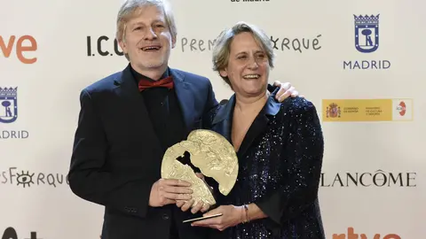 Paula Labordeta y Gaizka Urresti en los premios Forqu&eacute;