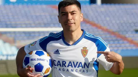 Tom&aacute;s Alarc&oacute;n ya se ejercita desde el martes con sus compa&ntilde;eros. | Foto: Real Zaragoza 