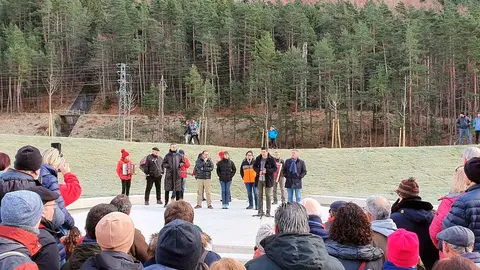Inauguraci&oacute;n de la nueva explanada de los Ara&ntilde;ones en Canfranc