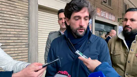 El eurodiputado liberal Adri&aacute;n V&aacute;zquez en Zaragoza