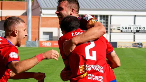 El Teruel celebra un gol