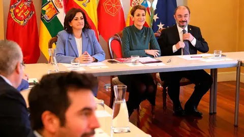 Lamb&aacute;n, Andreu y Chivite han celebrado una reuni&oacute;n trilateral